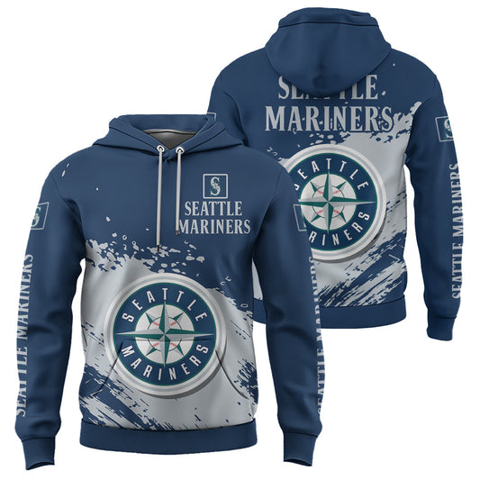 Seattle Mariners Blue Color MLB Hoodie For Big Fan NH24 