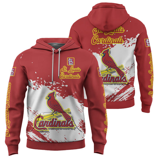 St Louis Cardinals Red Color MLB Hoodie For Big Fan NH24 