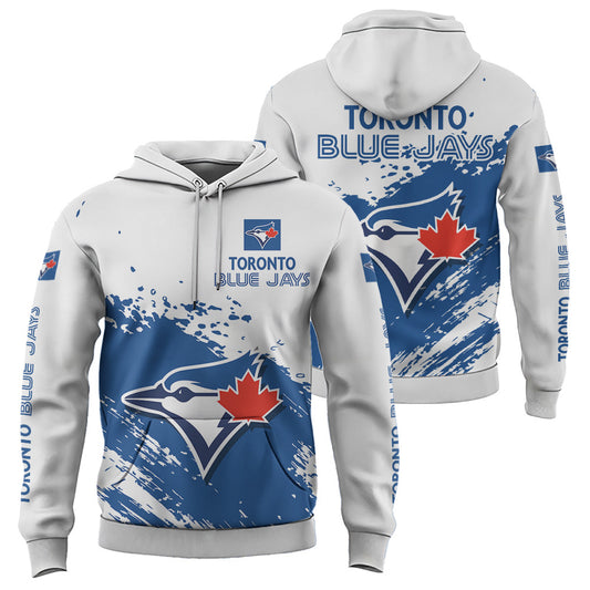 Toronto Blue Jays White Color MLB Hoodie For Big Fan NH24 