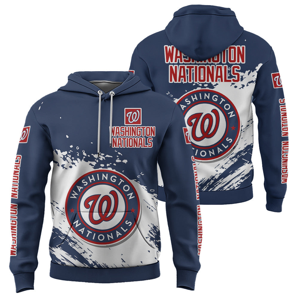 Washington Nationals Blue Color MLB Hoodie For Big Fan NH24 