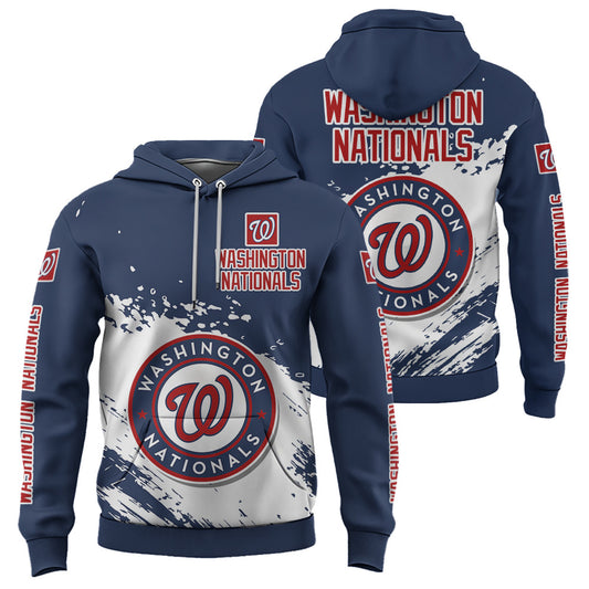 Washington Nationals Blue Color MLB Hoodie For Big Fan NH24 