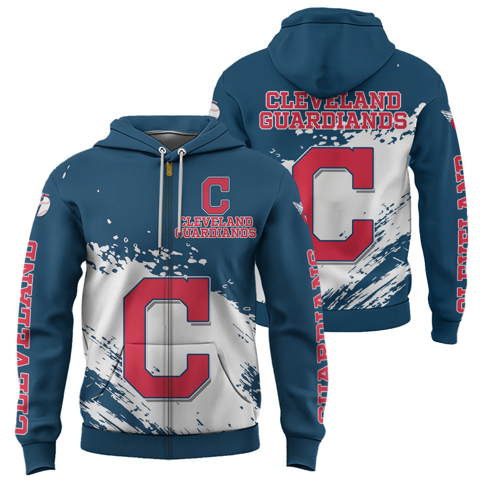 Cleveland Guardians Blue Color MLB Hoodie For Big Fan NH24 
