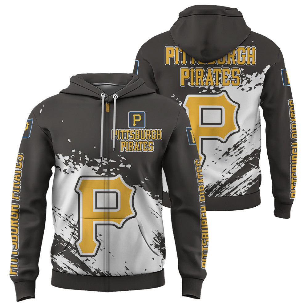 Pittsburgh Pirates Black Color MLB Hoodie For Big Fan NH24 