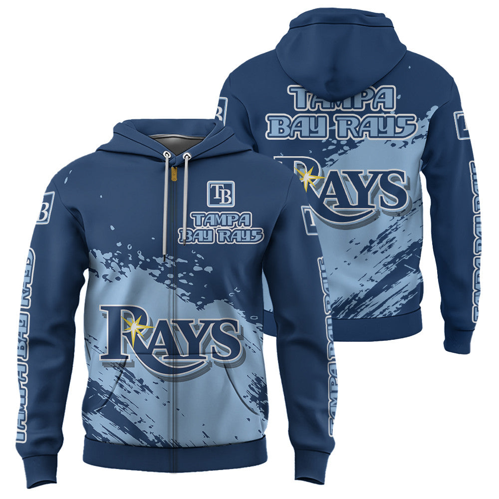 Tampa Bay Rays Blue Color MLB Hoodie For Big Fan NH24 