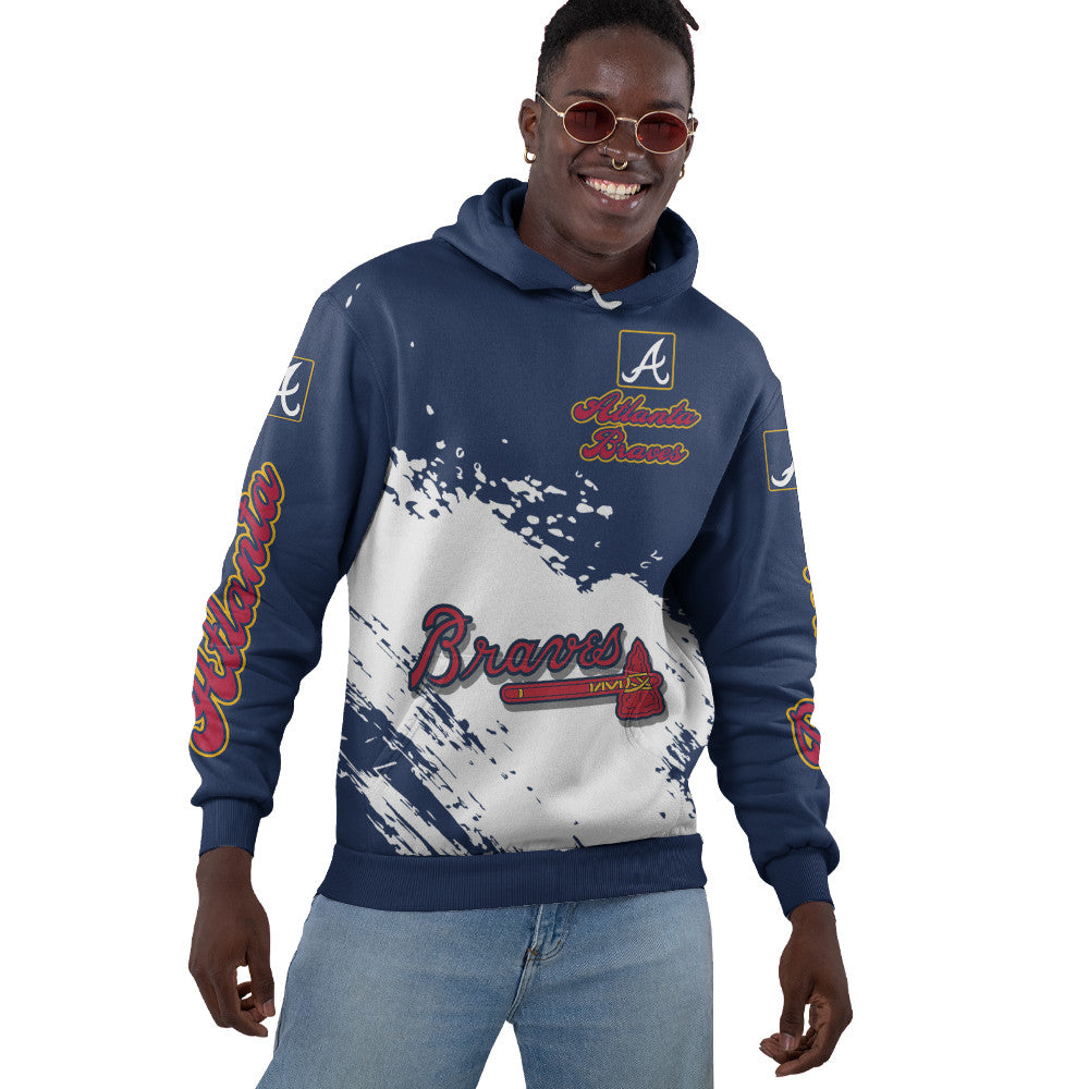 Atlanta Braves Blue Color MLB Hoodie For Big Fan NH24 