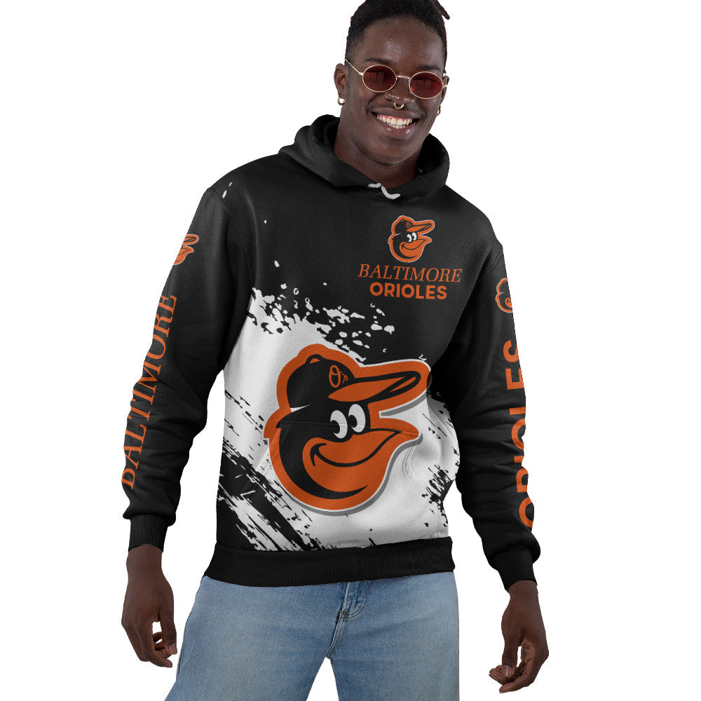 Baltimore Orioles Black Color MLB Hoodie For Big Fan NH24 