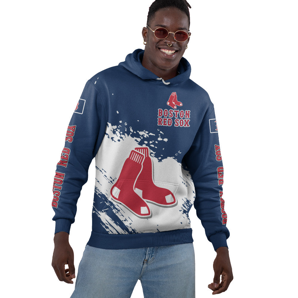 Boston Red Sox Blue Color MLB Hoodie For Big Fan NH24 