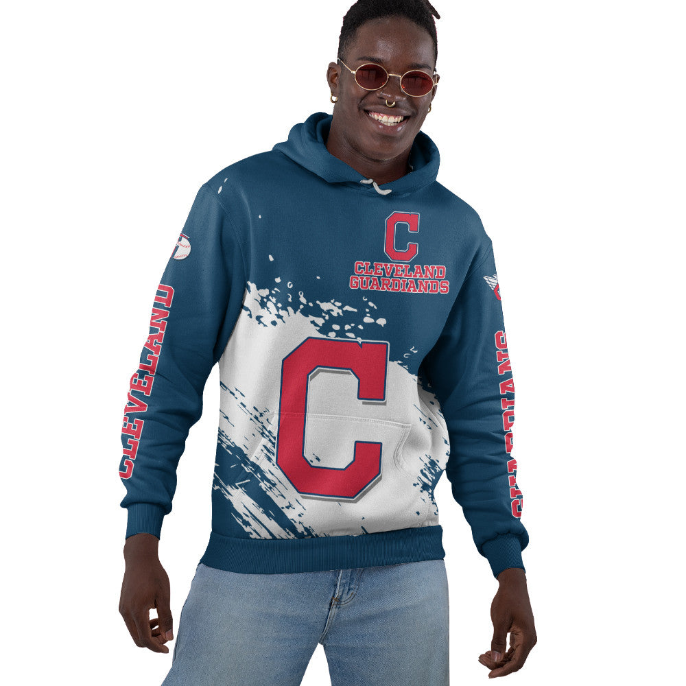 Cleveland Guardians Blue Color MLB Hoodie For Big Fan NH24 