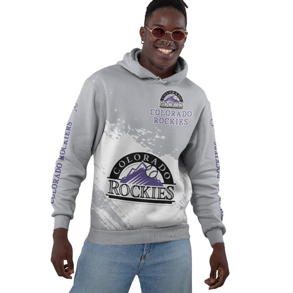 Colorado Rockies Gray Color MLB Hoodie For Big Fan NH24 
