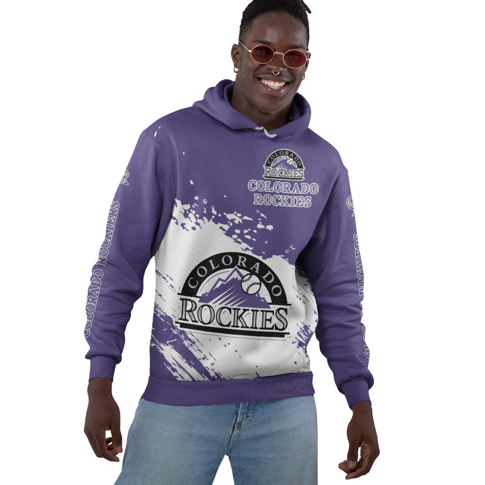 Colorado Rockies Purple Color MLB Hoodie For Big Fan NH24 