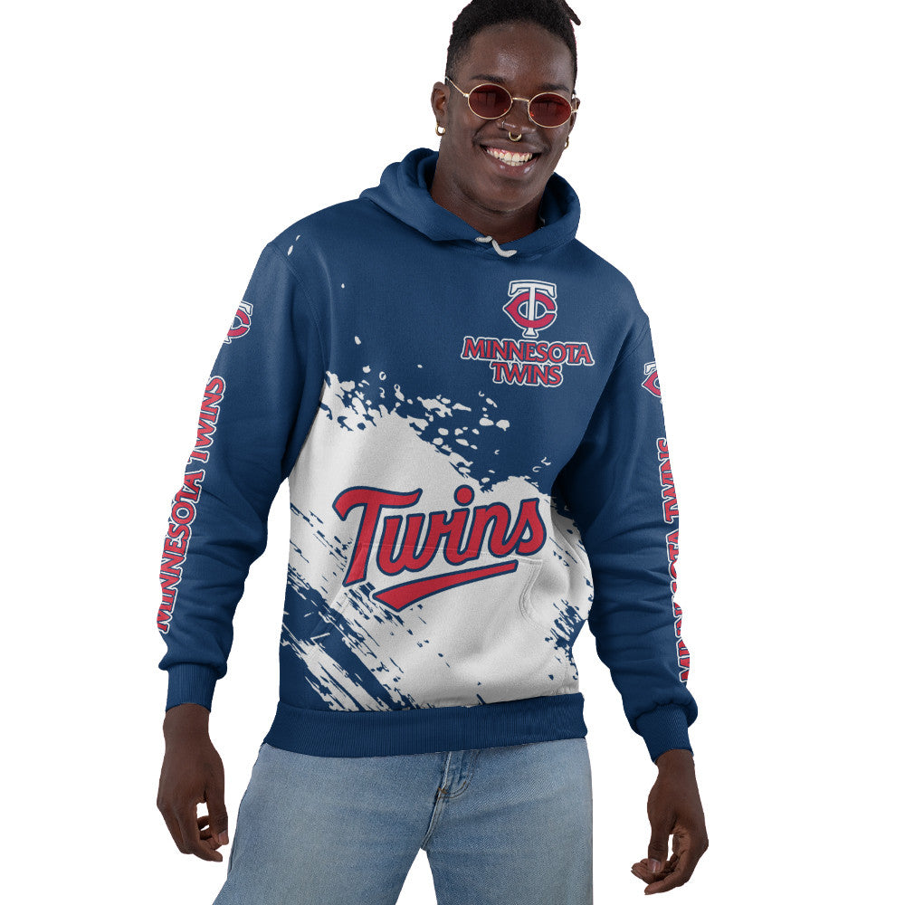 Minnesota Twins Blue Color MLB Hoodie For Big Fan NH24 