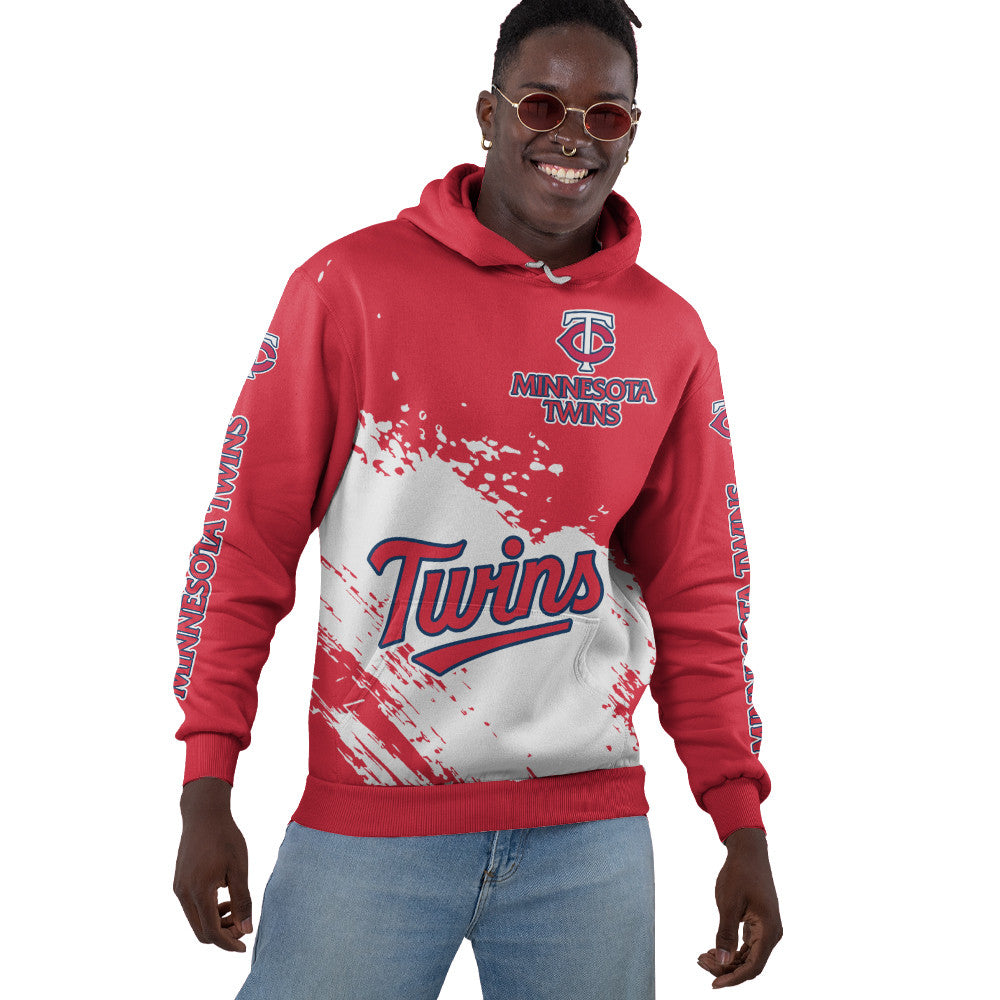 Minnesota Twins Red Color MLB Hoodie For Big Fan NH24 