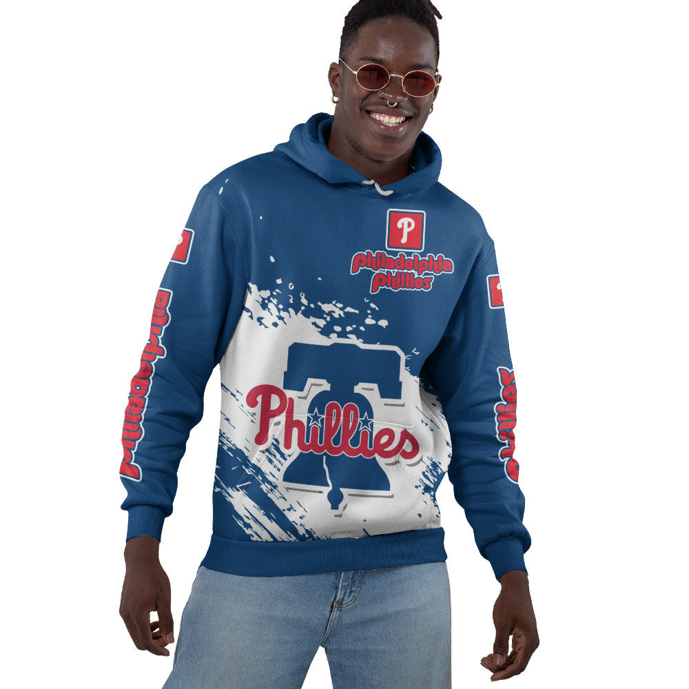Philadelphial Phillies Blue Color MLB Hoodie For Big Fan NH24 