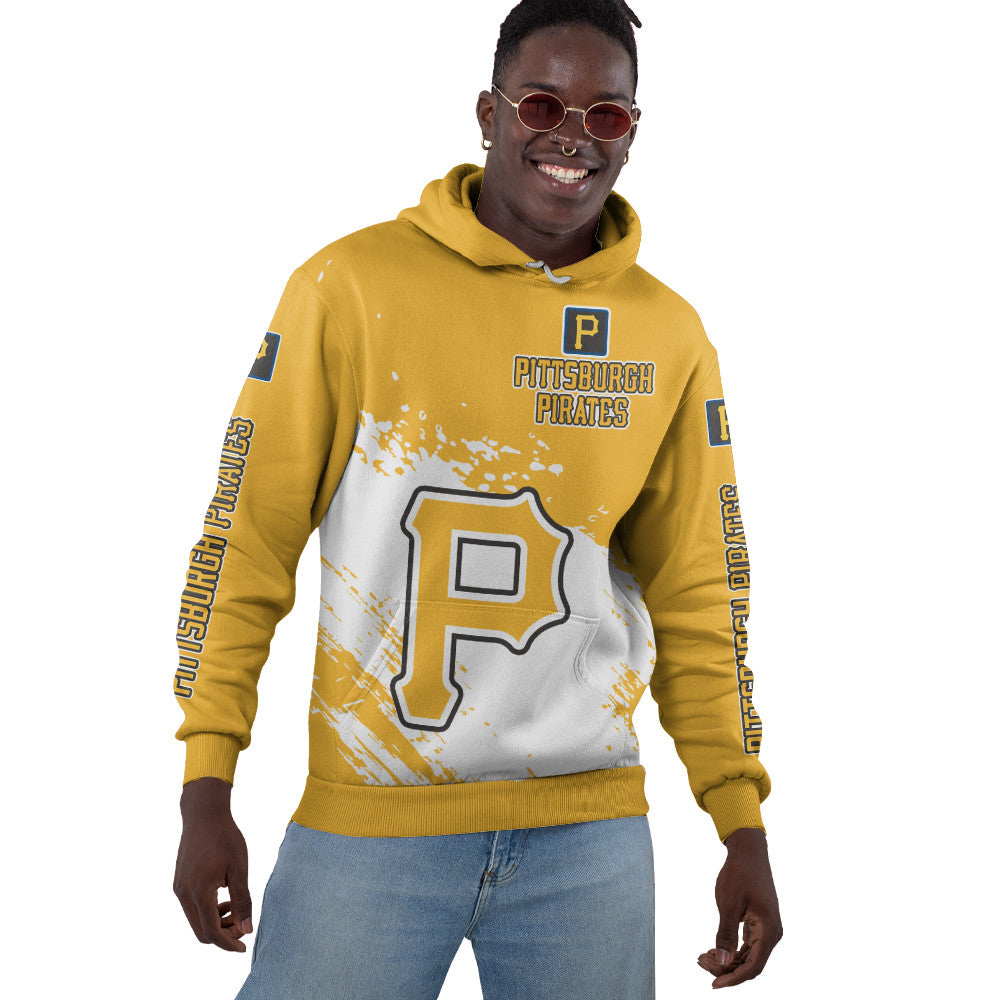 Pittsburgh Pirates Yellow Color MLB Hoodie For Big Fan NH24 