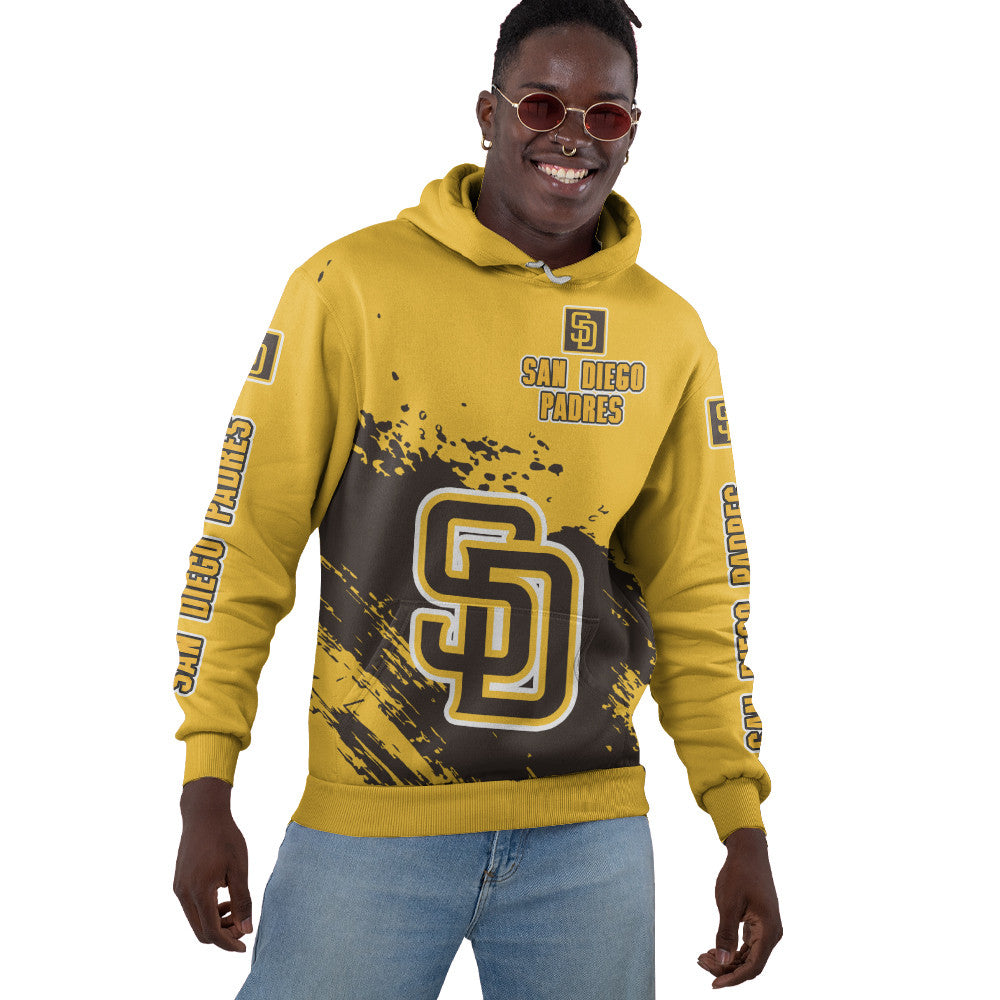 San Diego Padres Yellow Color MLB Hoodie For Big Fan NH24 