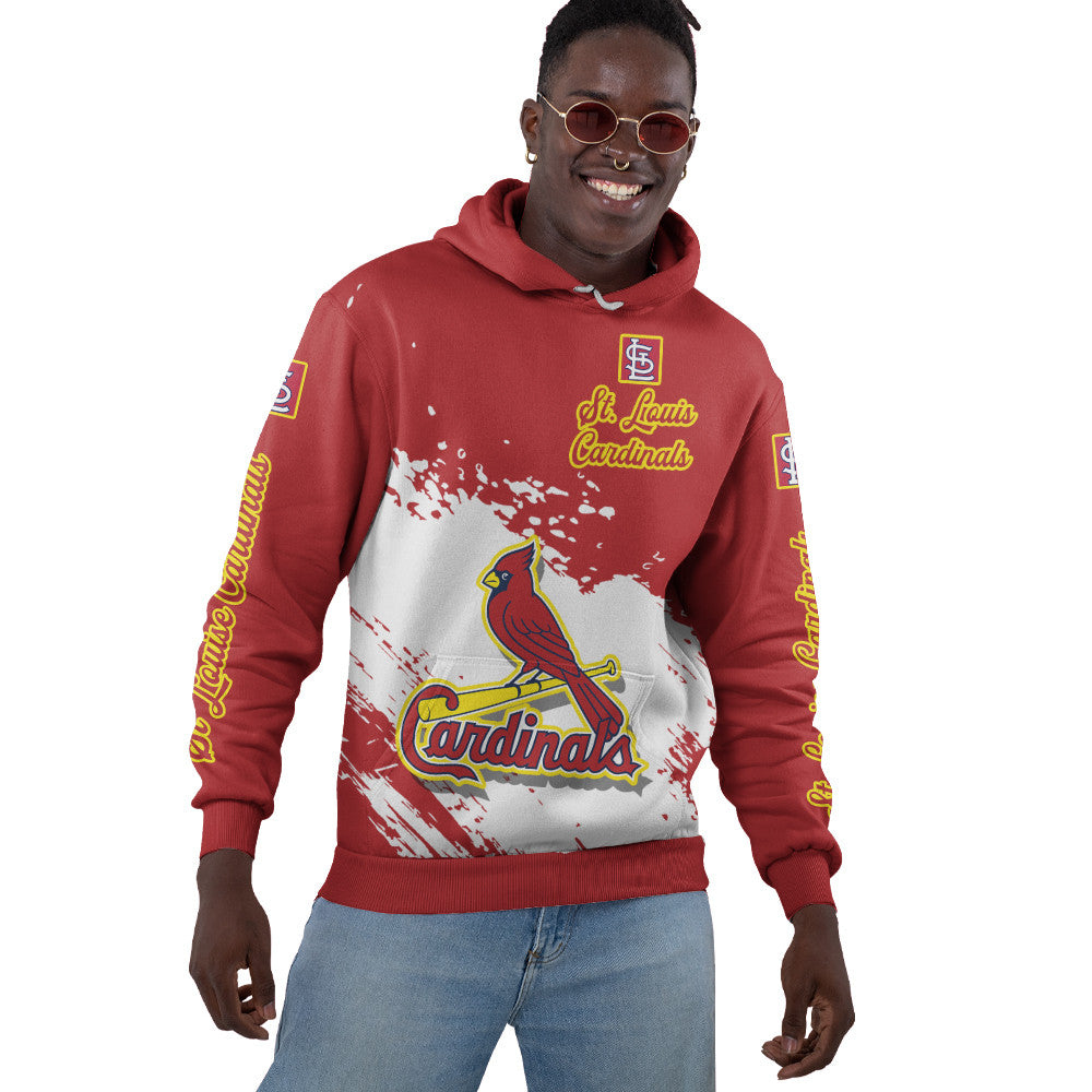 St Louis Cardinals Red Color MLB Hoodie For Big Fan NH24 