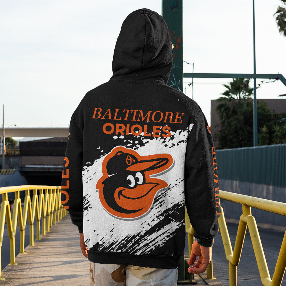 Baltimore Orioles Black Color MLB Hoodie For Big Fan NH24 