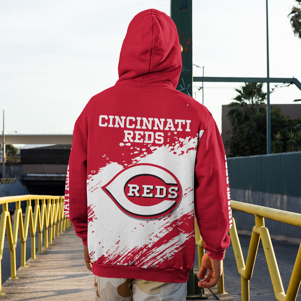 Cincinnati Reds  Red Color MLB Hoodie For Big Fan NH24 