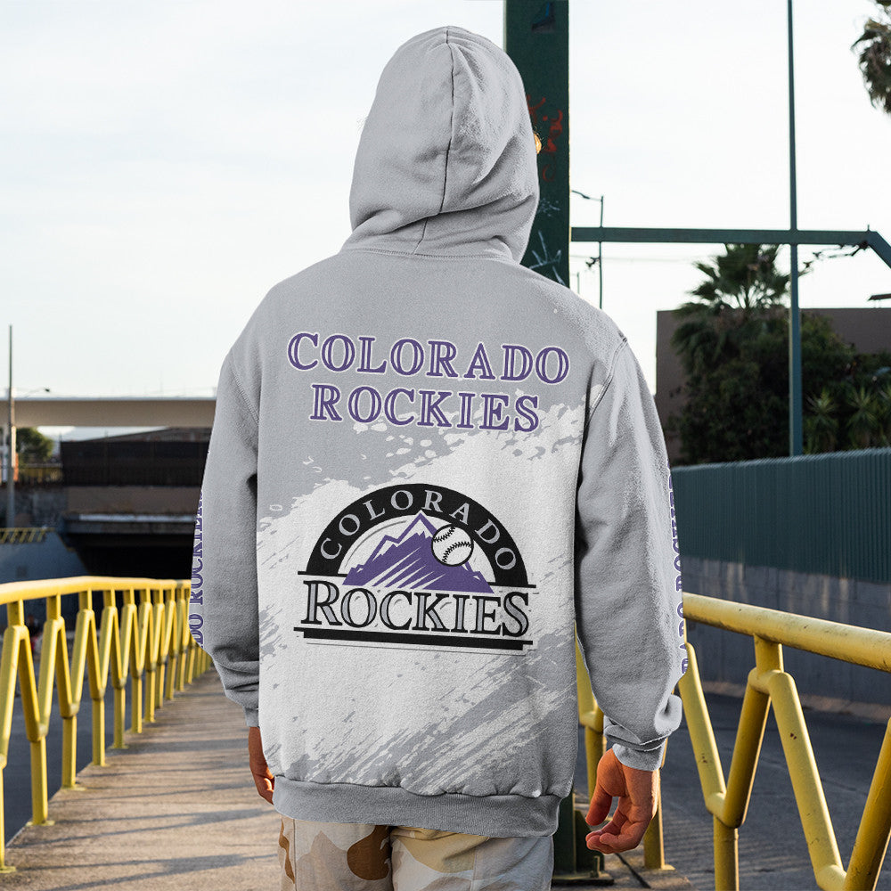 Colorado Rockies Gray Color MLB Hoodie For Big Fan NH24 