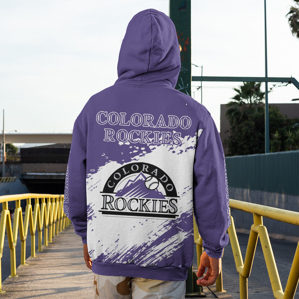 Colorado Rockies Purple Color MLB Hoodie For Big Fan NH24 