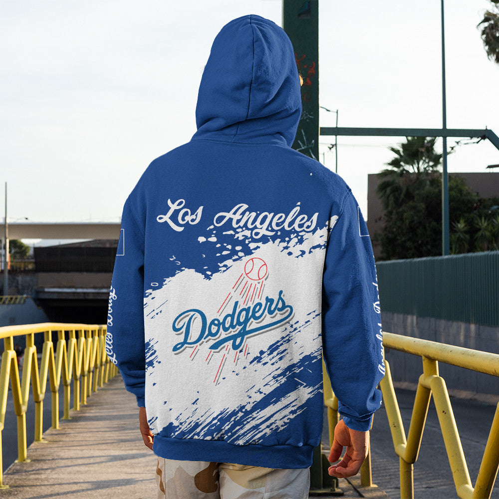 Los Angeles Dodgers Blue Color MLB Hoodie For Big Fan NH24 