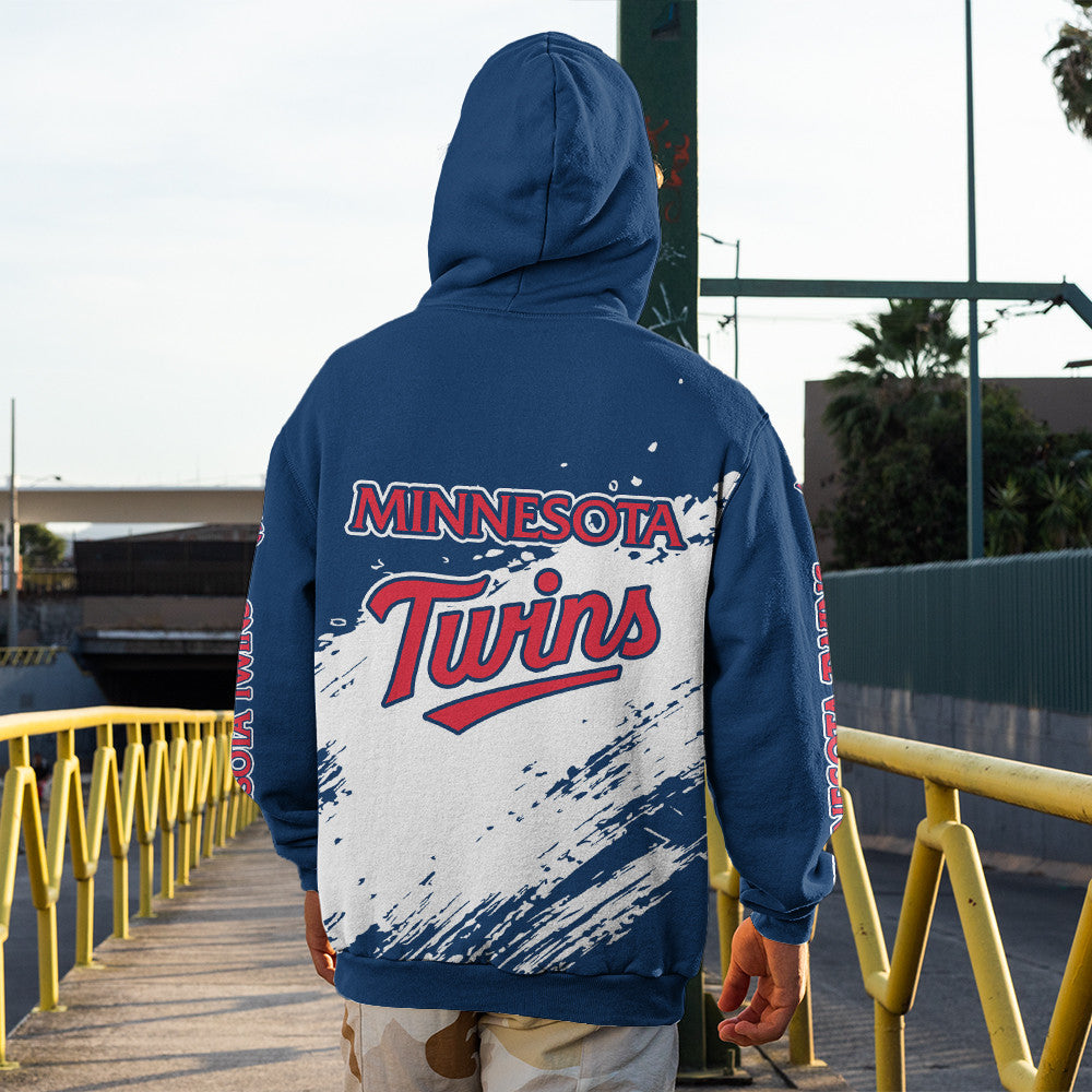 Minnesota Twins Blue Color MLB Hoodie For Big Fan NH24 