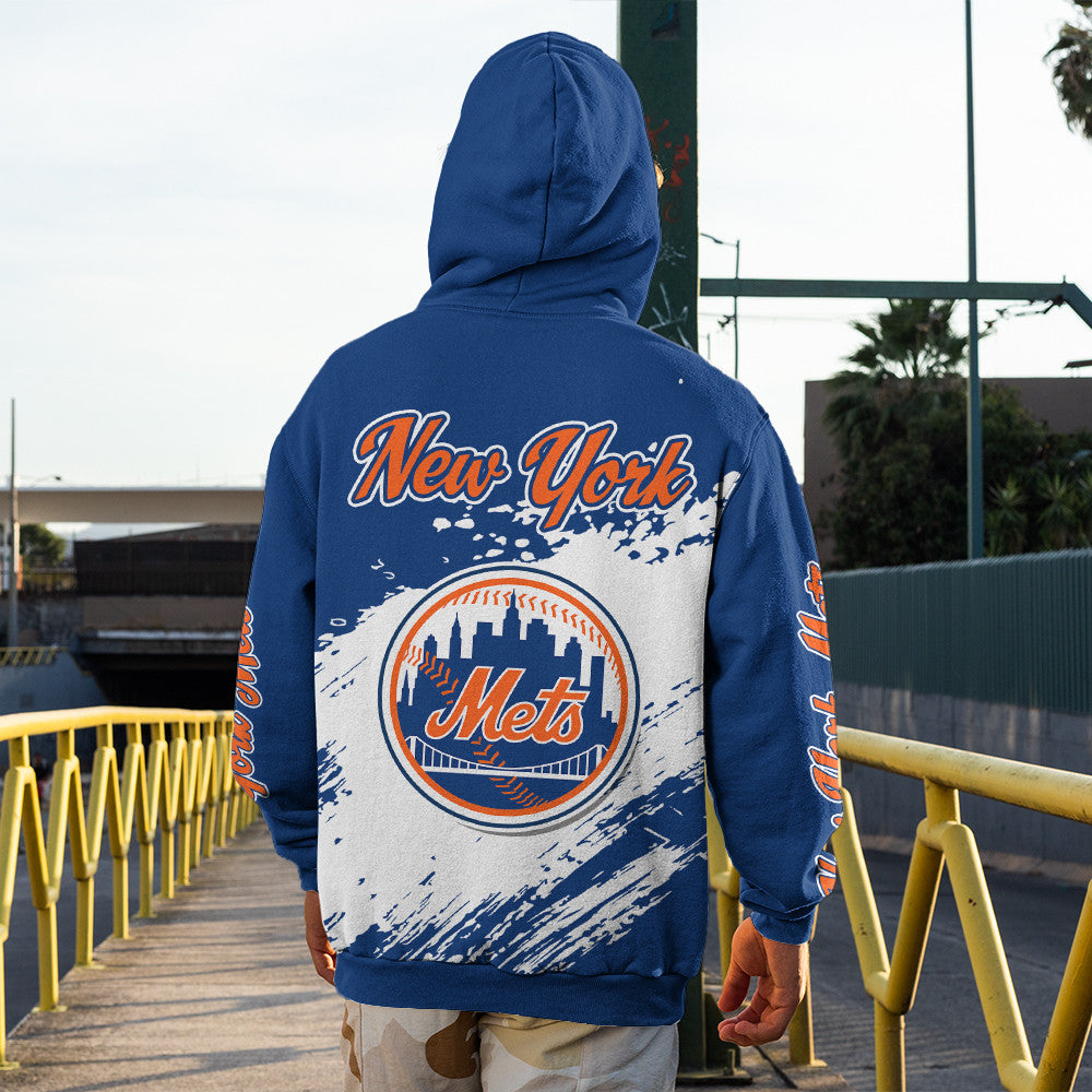 New York Mets Blue Color MLB Hoodie For Big Fan NH24 