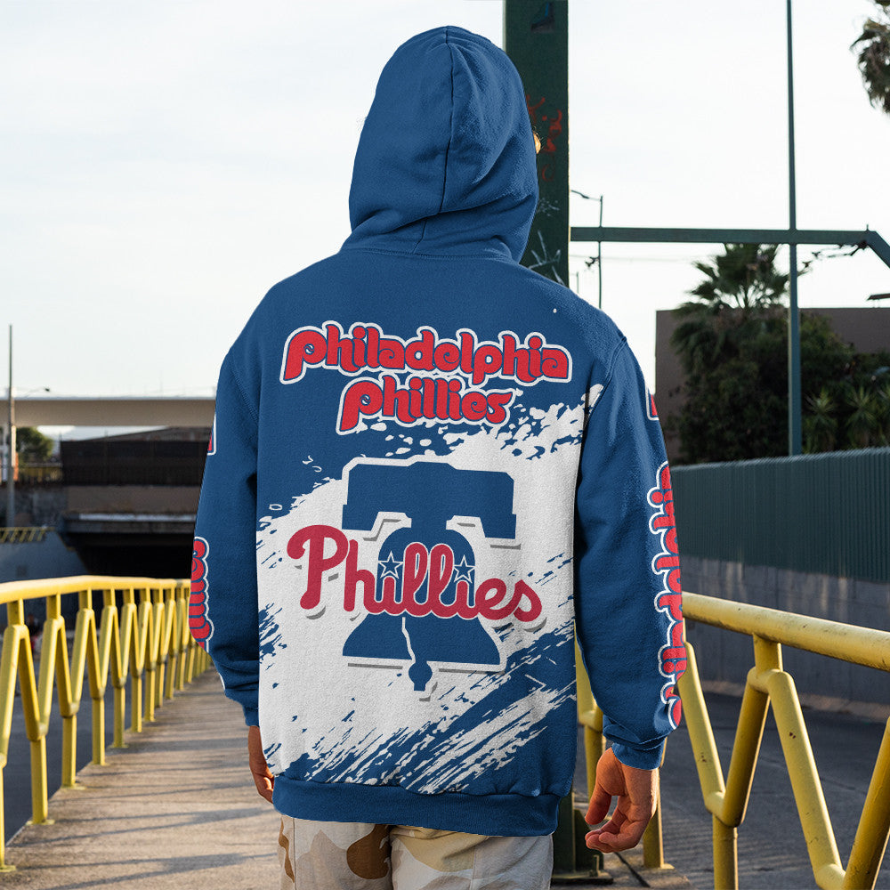 Philadelphial Phillies Blue Color MLB Hoodie For Big Fan NH24 
