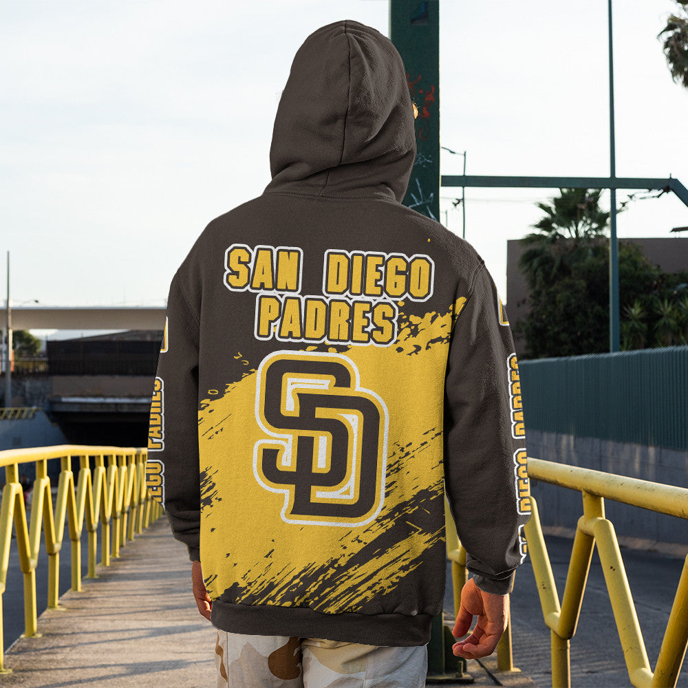 San Diego Padres Black Color MLB Hoodie For Big Fan NH24 