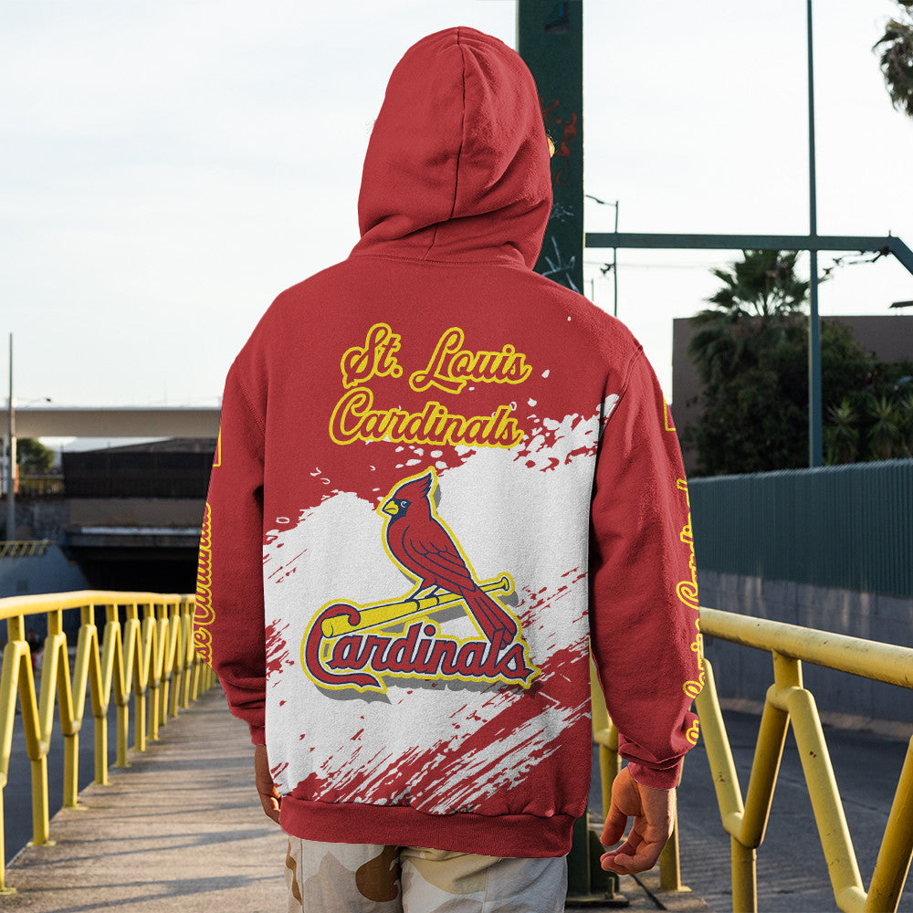 St Louis Cardinals Red Color MLB Hoodie For Big Fan NH24 