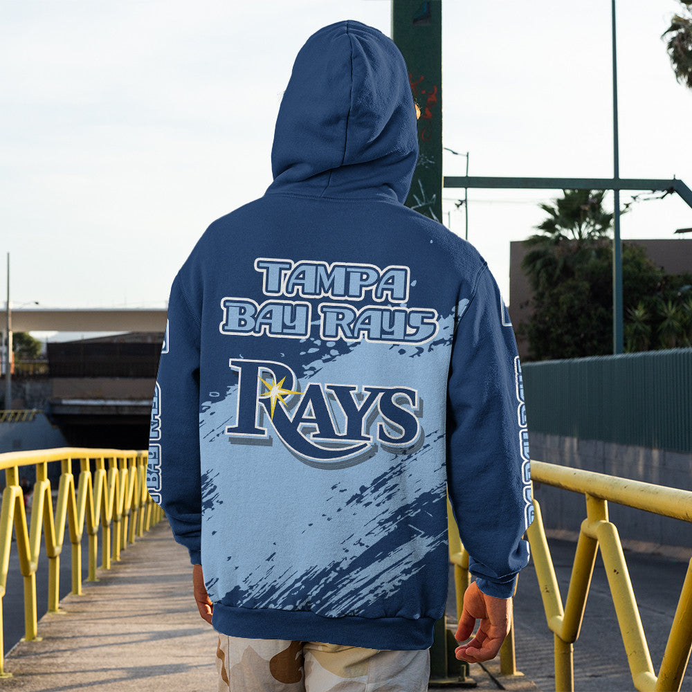 Tampa Bay Rays Blue Color MLB Hoodie For Big Fan NH24 
