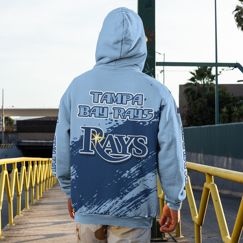 Tampa Bay Rays Light Blue Color MLB Hoodie For Big Fan NH24 