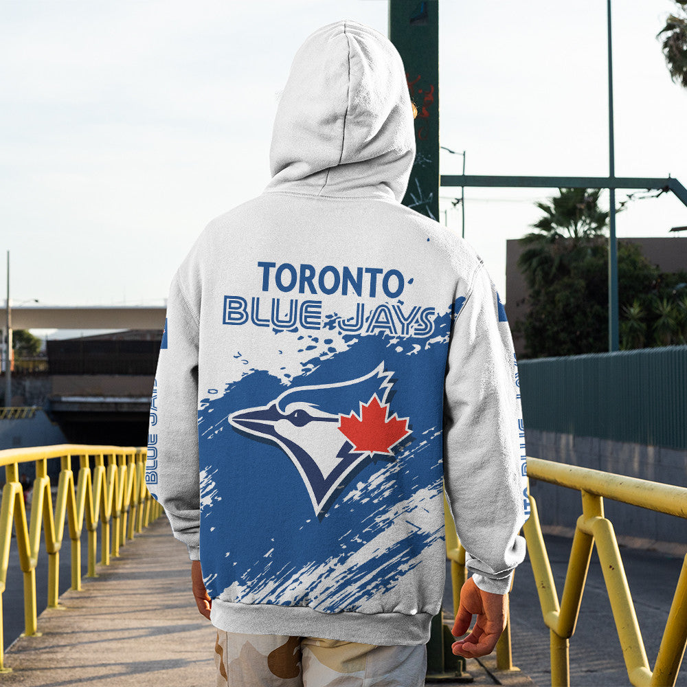 Toronto Blue Jays White Color MLB Hoodie For Big Fan NH24 