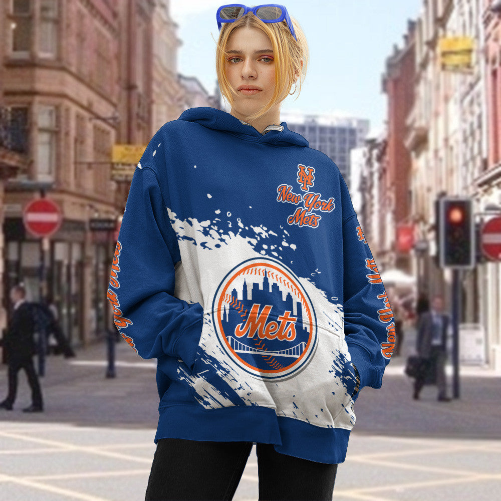 New York Mets Blue Color MLB Hoodie For Big Fan NH24 