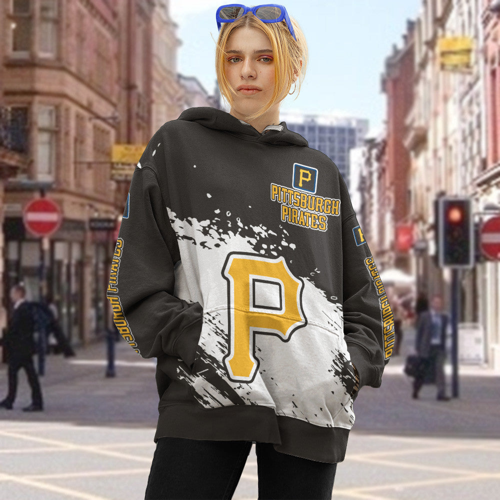 Pittsburgh Pirates Black Color MLB Hoodie For Big Fan NH24 