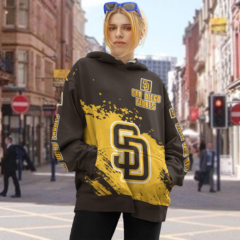 San Diego Padres Black Color MLB Hoodie For Big Fan NH24 