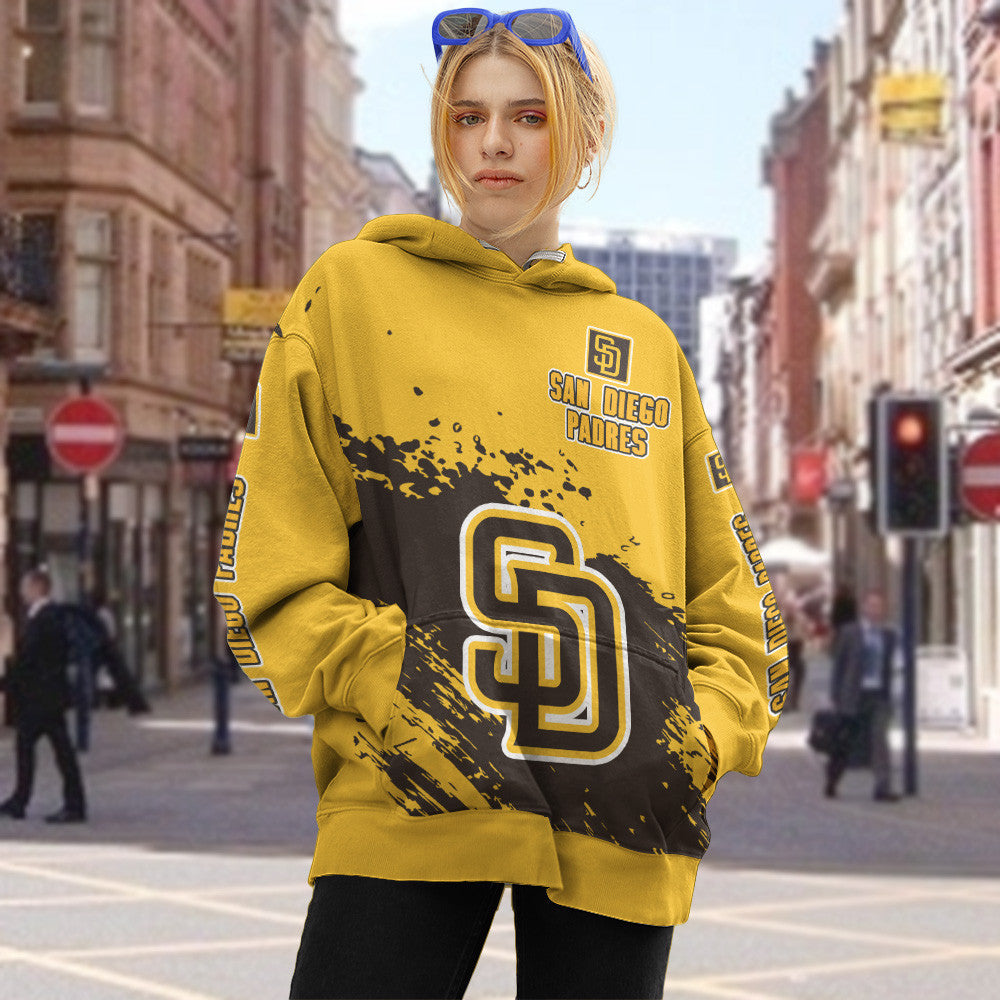 San Diego Padres Yellow Color MLB Hoodie For Big Fan NH24 