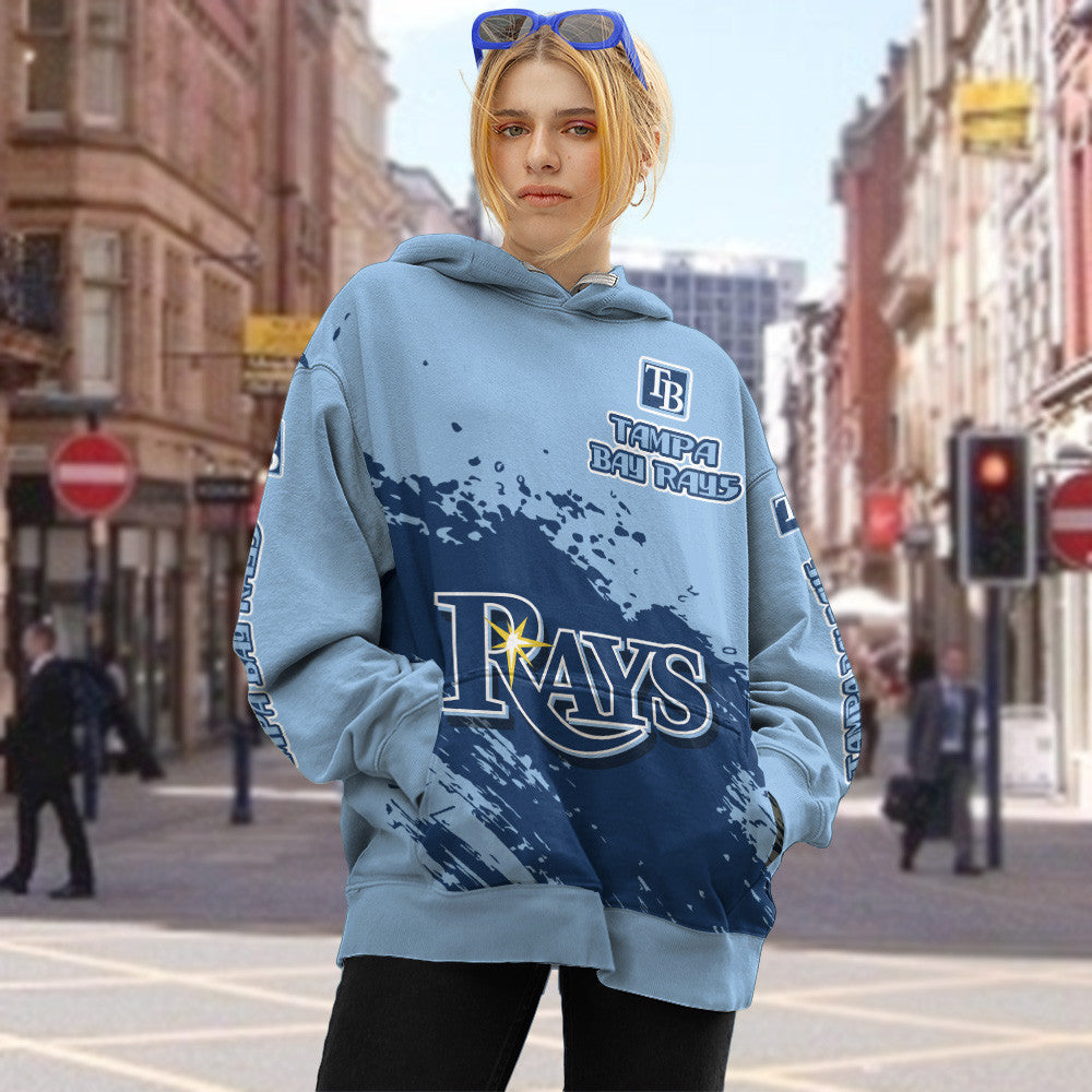 Tampa Bay Rays Light Blue Color MLB Hoodie For Big Fan NH24 