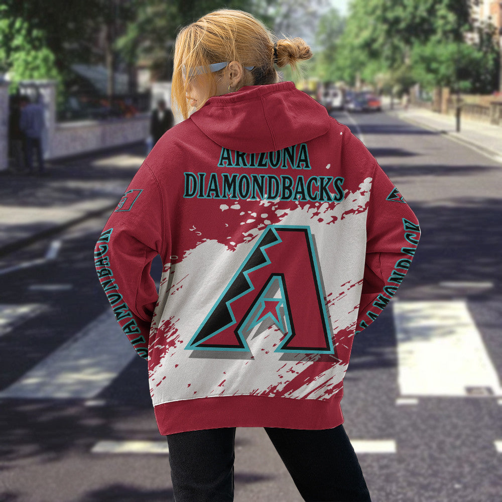 Arizona Diamonbacks Red Color MLB Hoodie For Big Fan NH24 