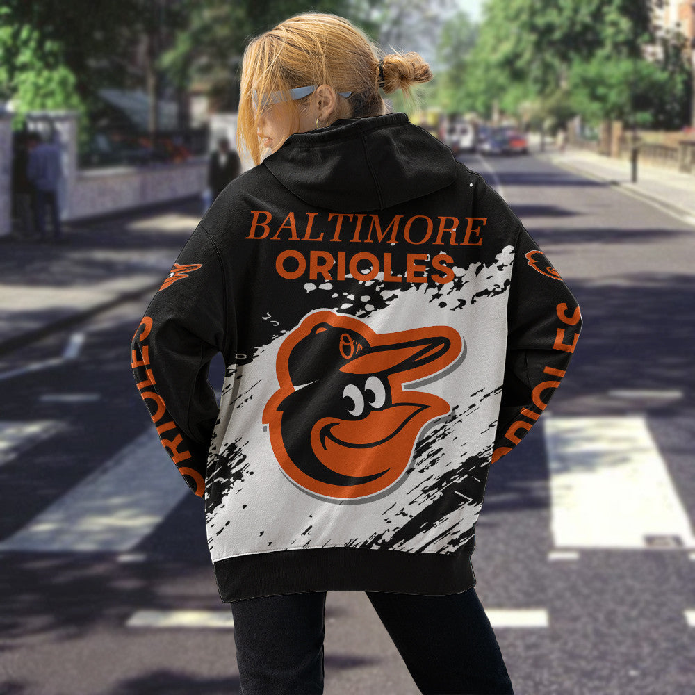 Baltimore Orioles Black Color MLB Hoodie For Big Fan NH24 