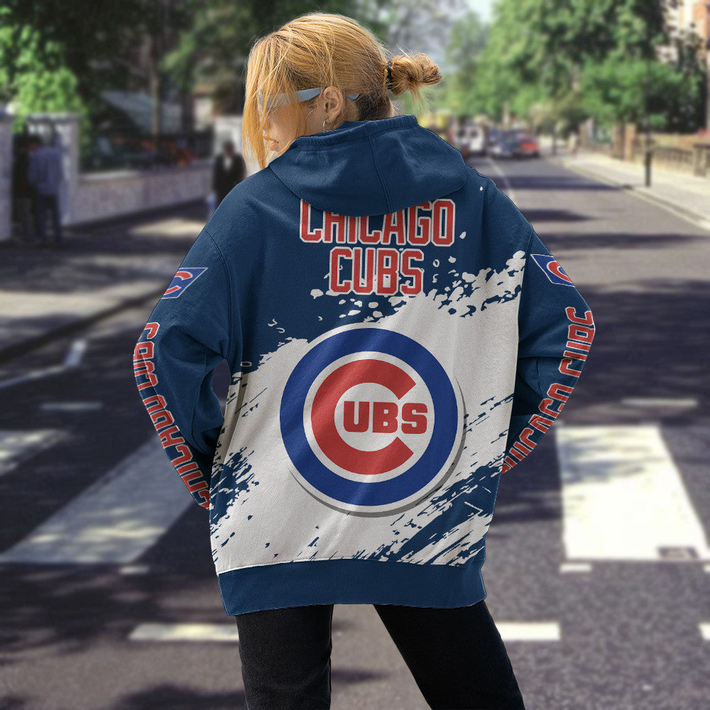 Chicago Cubs Blue Color MLB Hoodie For Big Fan NH24 