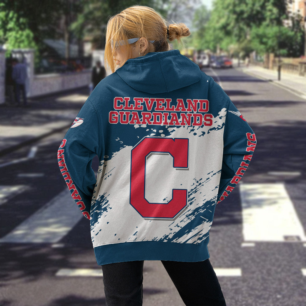 Cleveland Guardians Blue Color MLB Hoodie For Big Fan NH24 