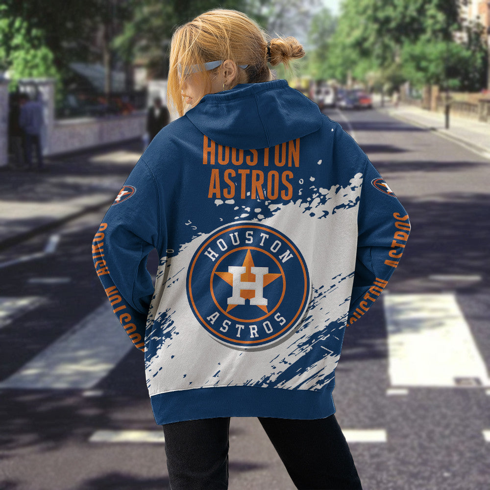Houston Astros Blue Color MLB Hoodie For Big Fan NH24 