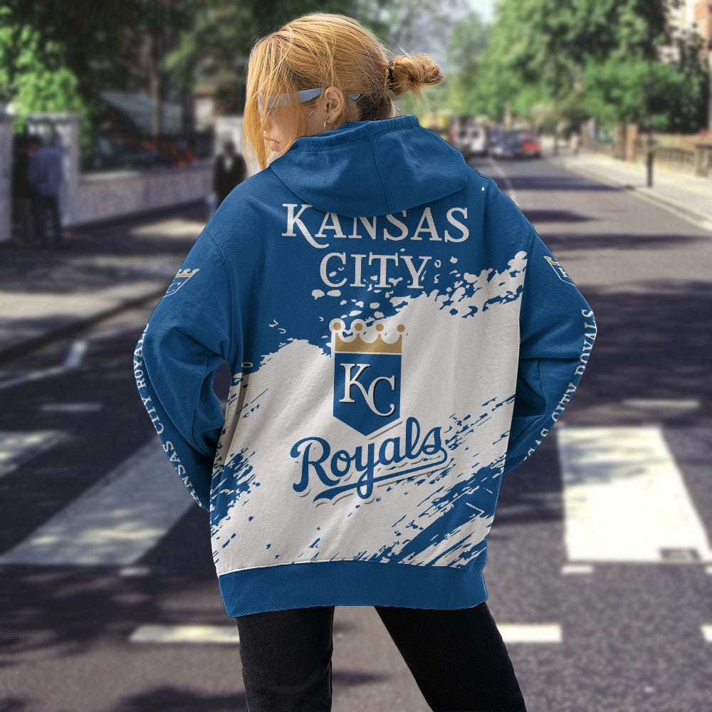 Kansas City Royals Blue Color MLB Hoodie For Big Fan NH24 