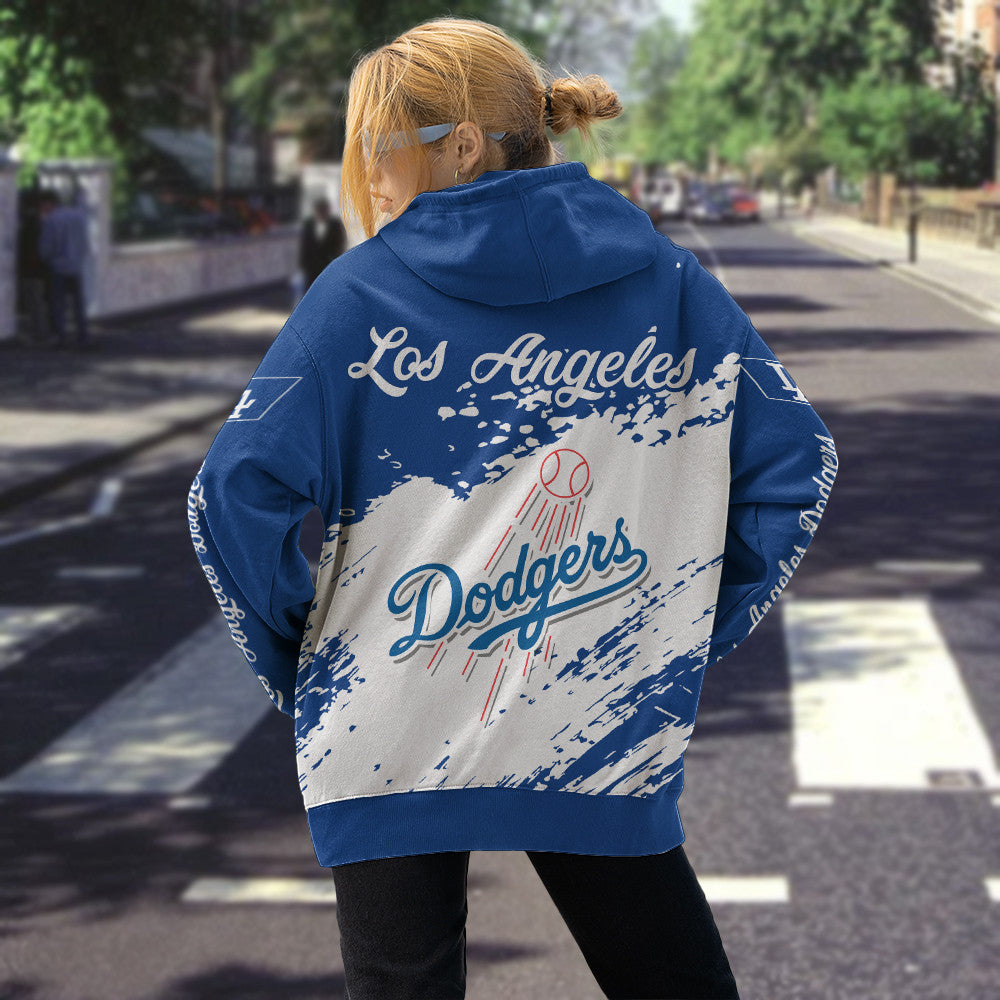 Los Angeles Dodgers Blue Color MLB Hoodie For Big Fan NH24 