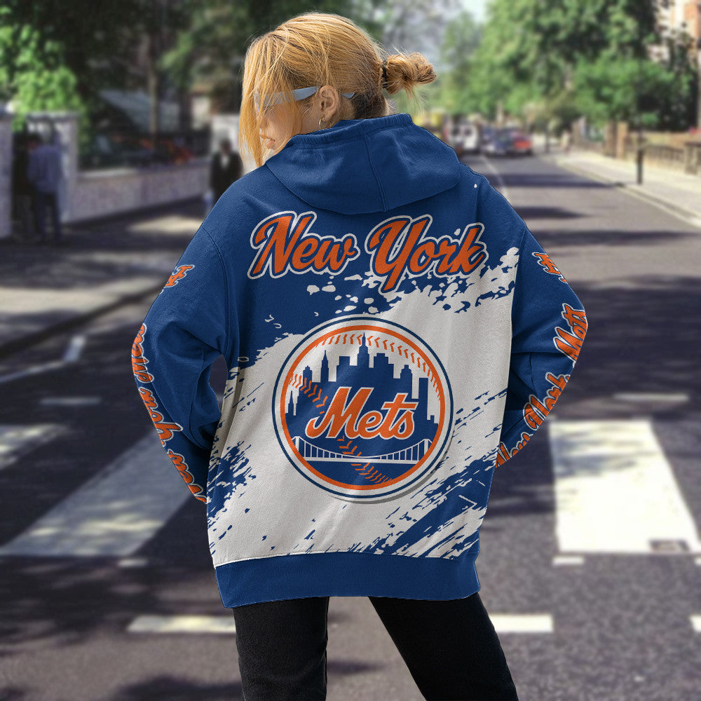New York Mets Blue Color MLB Hoodie For Big Fan NH24 
