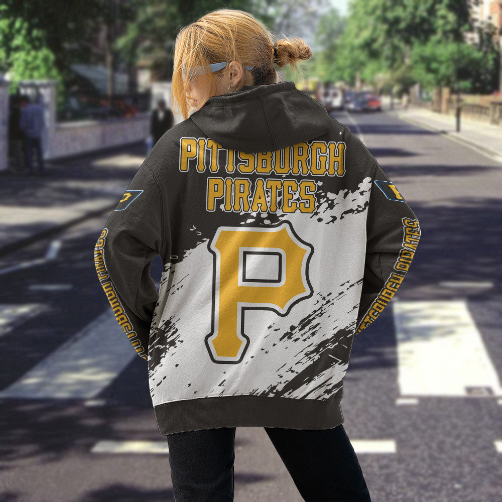 Pittsburgh Pirates Black Color MLB Hoodie For Big Fan NH24 