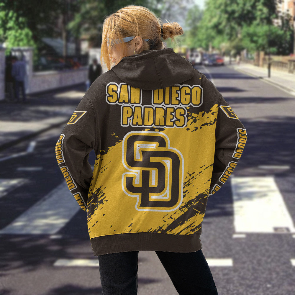 San Diego Padres Black Color MLB Hoodie For Big Fan NH24 