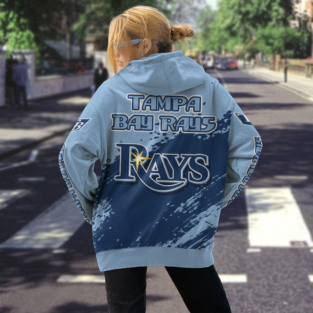 Tampa Bay Rays Light Blue Color MLB Hoodie For Big Fan NH24 