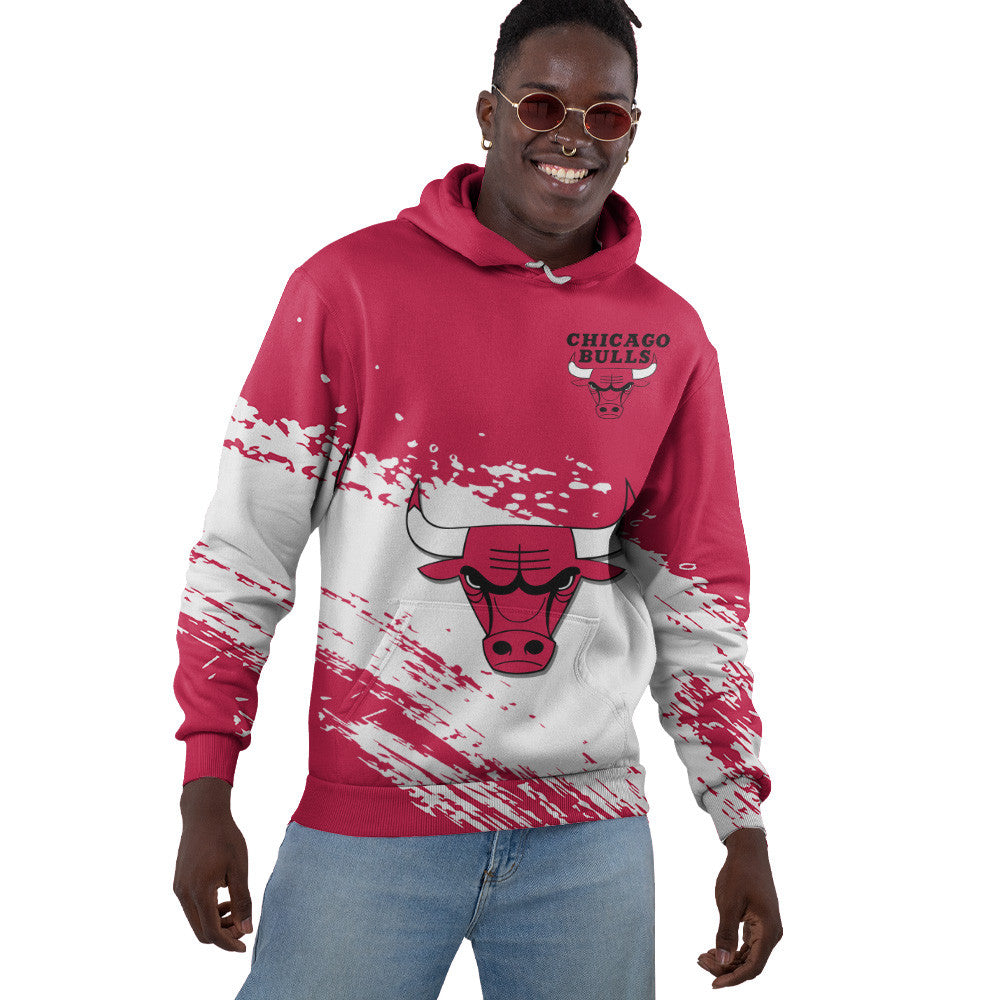 Chicago Bulls NBA Hoodie Stylish Logo for Fans Color Red NH24